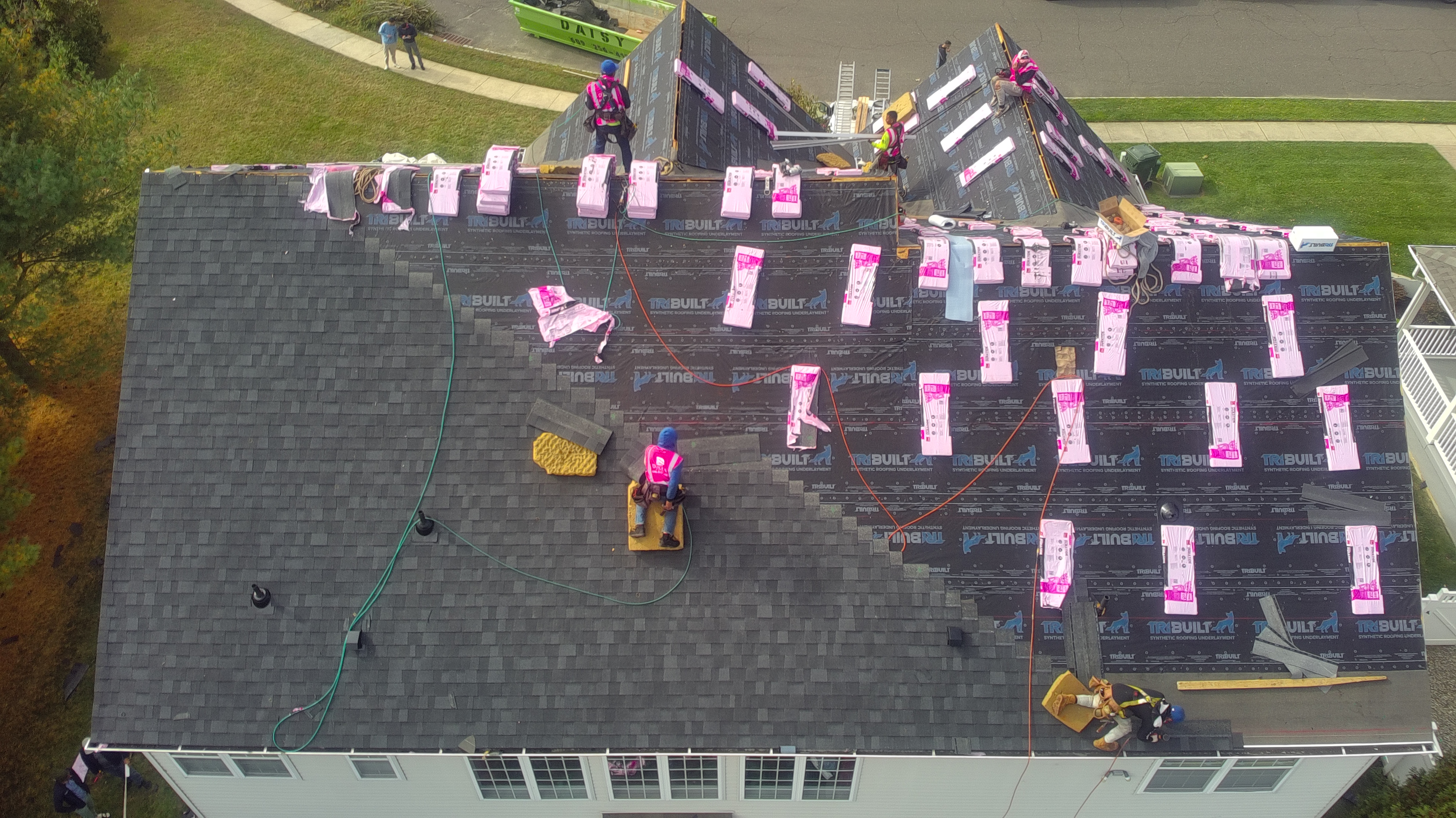Duke's Roofing installation in progress